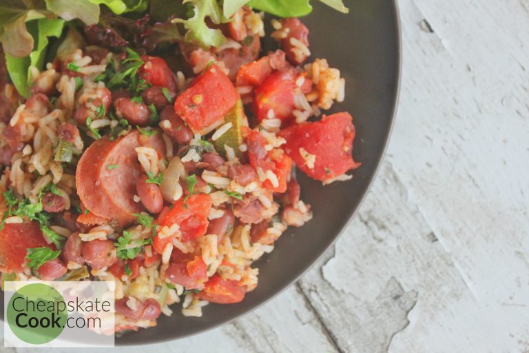 Cajun sausage beans & rice