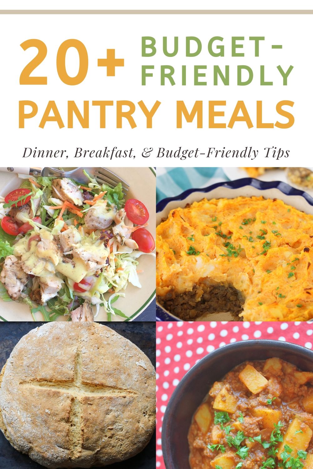 real food pantry meals pin