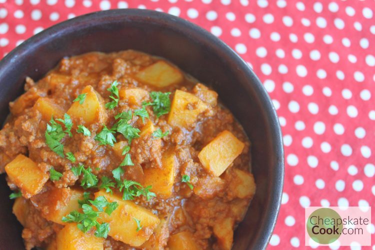 Picadillo (Mexican Beef &amp; Potato Stew) • Cheapskate Cook