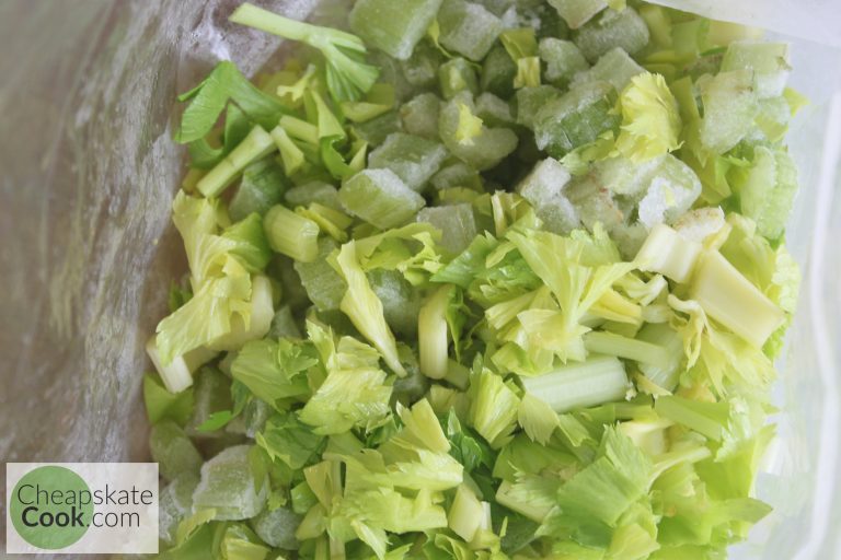 How to Freeze Celery & What to do with Celery Leaves • Cheapskate Cook