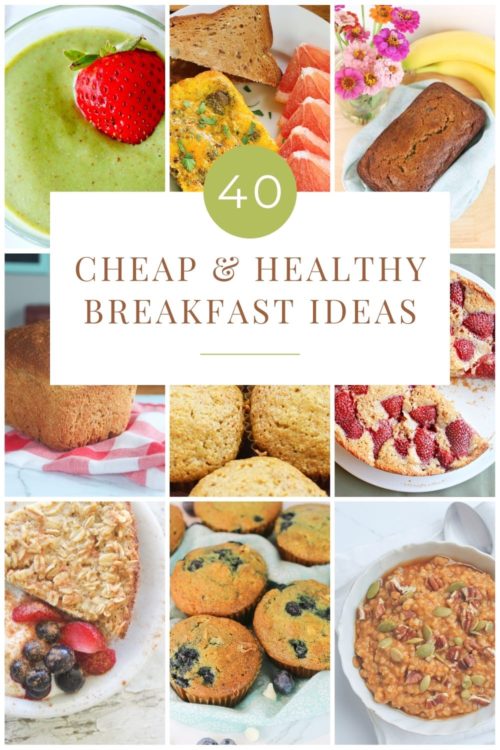 Low-cost breakfast foods