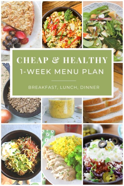 Cheap Healthy Meal Plan Cheapskate Cook