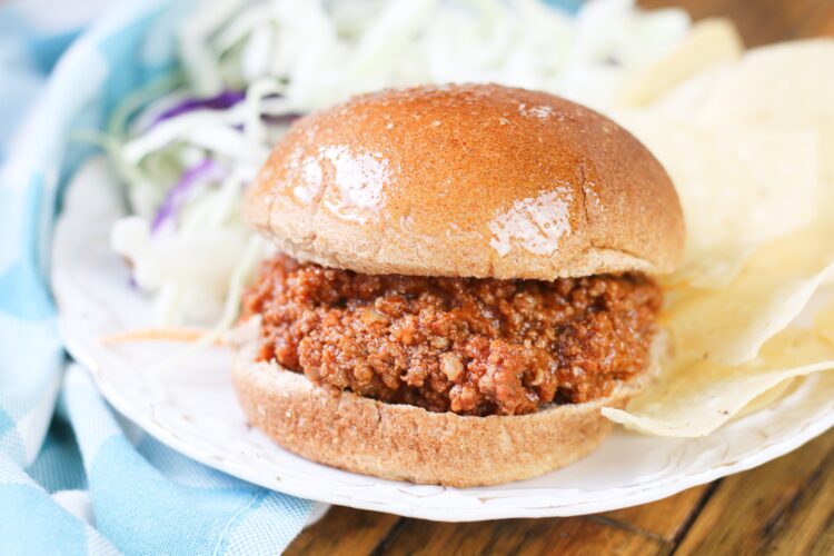 ground turkey sloppy joes is a great source of budget-friendly protein